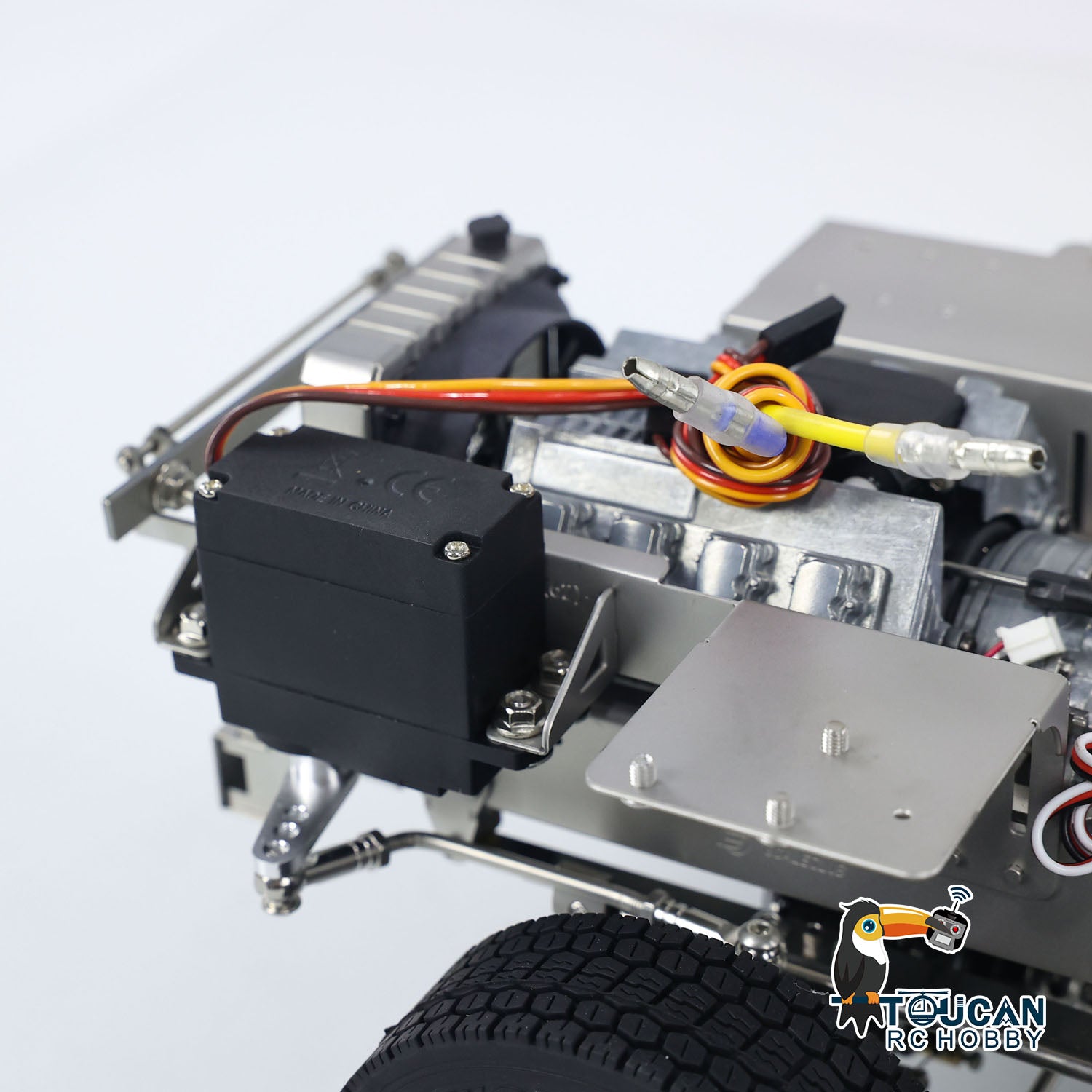 ScaleClub 1/14 10x10 Metal Chassis for RC Tractor Truck FH750 - Heavy Duty Remote Control Car Chassis, Simulation Vehicle Parts, Hobby Model DIY Accessories - Perfect for Off-Road Racing & RC Tractor Truck Customization