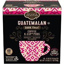 Private Selection Guatemalan Blend Dark Roast Coffee Pods - 48 Single Serve Capsules for Keurig Brewers | Perfect for Home, Office & Morning Energy Boost