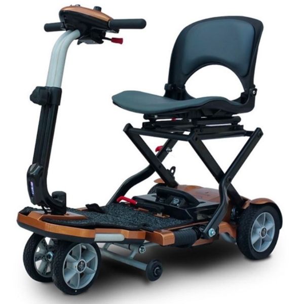 EV Rider Transport Plus Folding Mobility Scooter - Lightweight Electric Scooter for Adults & Seniors - Compact Travel Scooter for Shopping, Airports & Outdoor Adventures