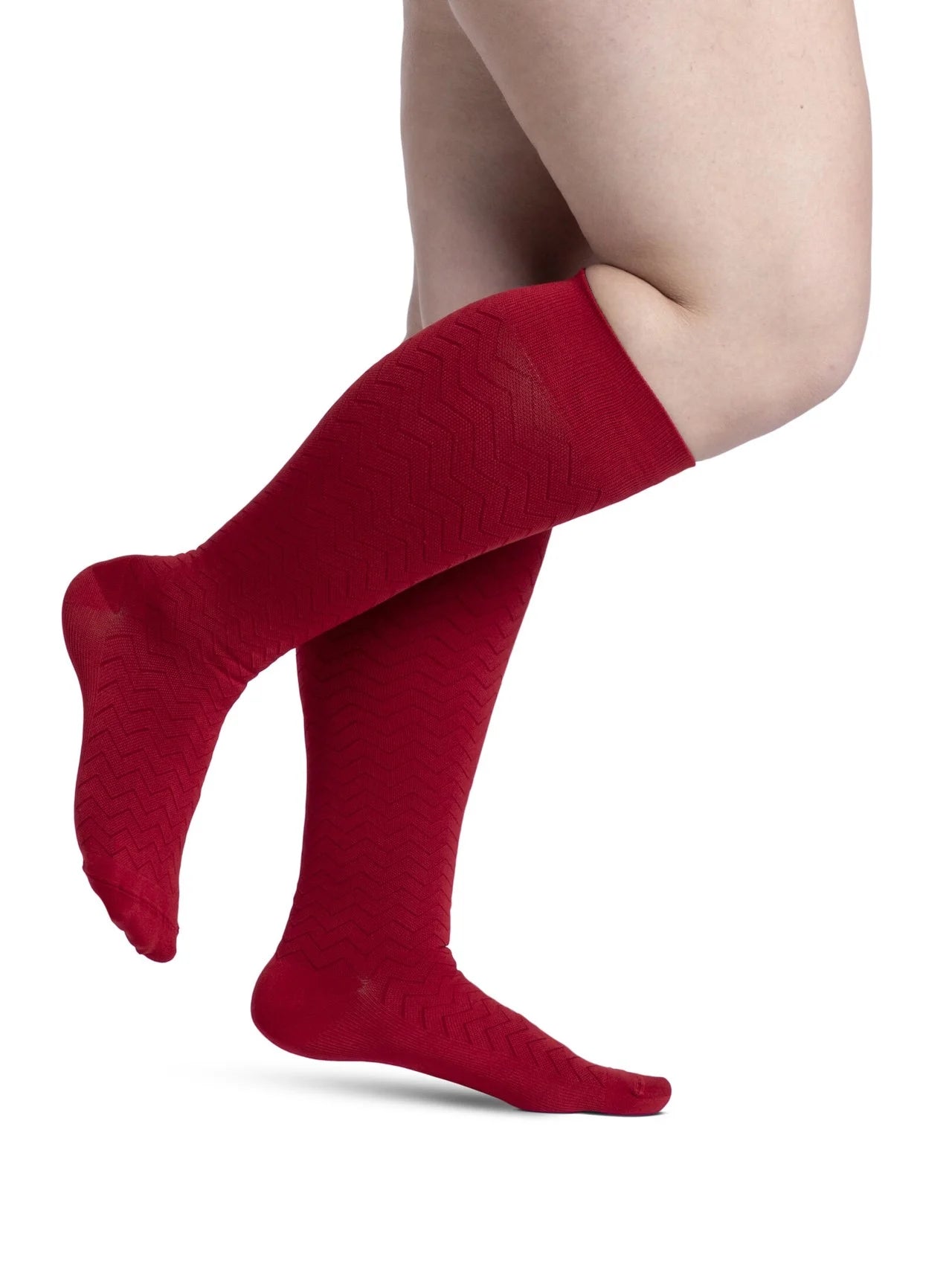 Women's Sigvaris Style Microfiber Compression Socks 20-30mmHg - Calf Support for Varicose Veins, Travel & Work