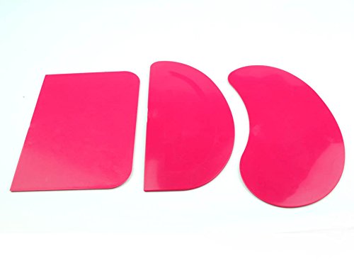 Pink Pastry Dough Scraper - Stainless Steel Baking Tool for Cookies, Pies & Pastries - Ergonomic Handle (S7336) | Perfect for Home Bakers & Professional Chefs