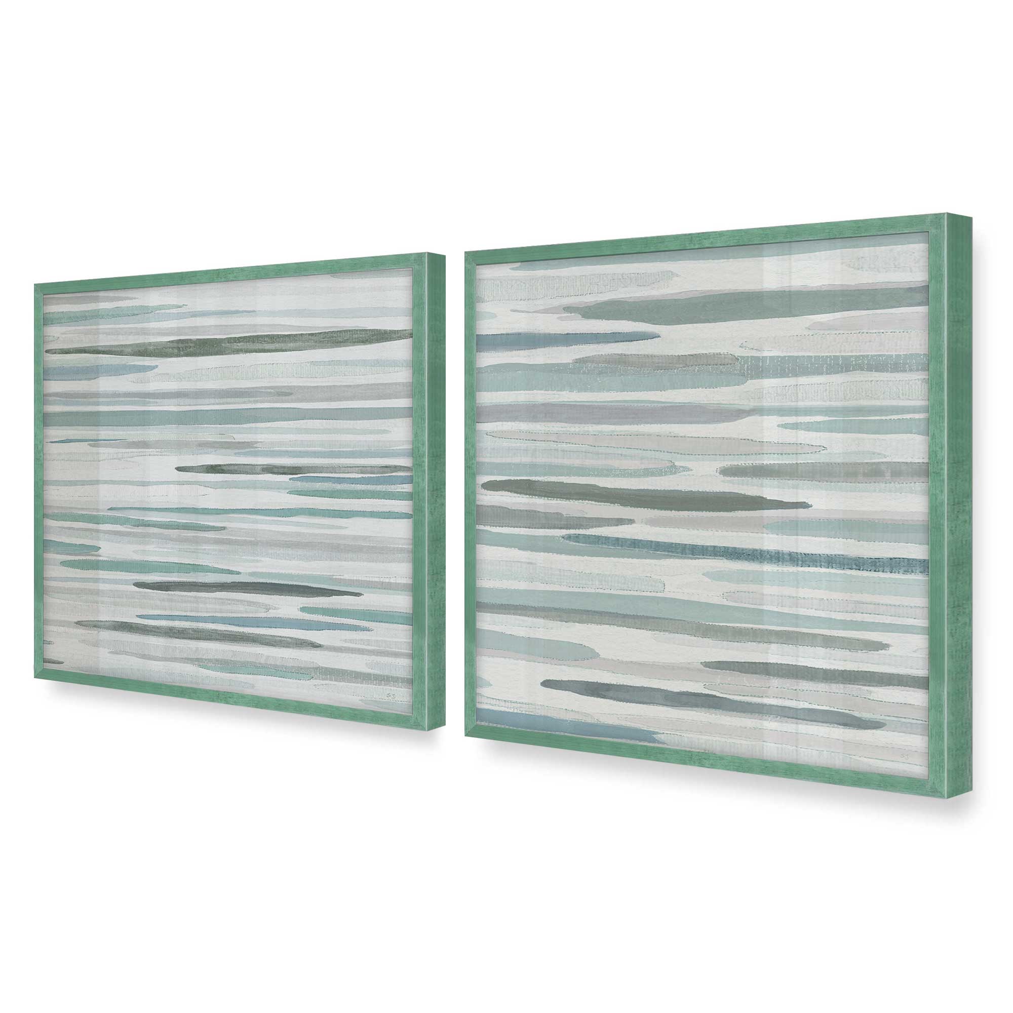 Cresting Calm Set of 2 Wall Art Prints on Archival Matte Paper - Coastal Beach Decor for Living Room, Bedroom & Office