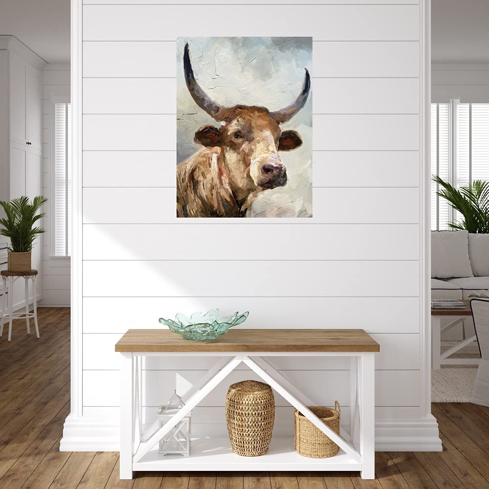 Maxwell Canvas Wall Art - Premium Fine Art Painting for Home Decor - Ready to Hang 32x43 Inch - Perfect for Living Room, Bedroom, Office & More - Handmade by Artist Studio Arts