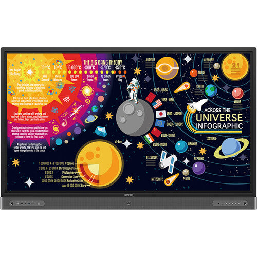BenQ RP7502 75-inch 4K UHD Interactive Touch Screen Monitor for Classrooms, Business Meetings & Digital Signage