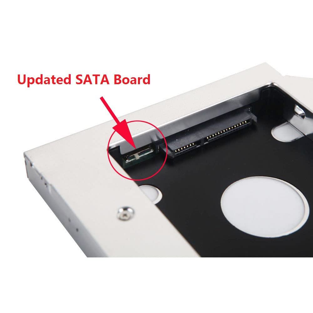 2nd Gen HDD SSD Hard Drive Caddy Tray for Asus N53JG N53Jn N53Jq N53SM Laptop - Upgrade Storage for Gaming, Work & Media Backup