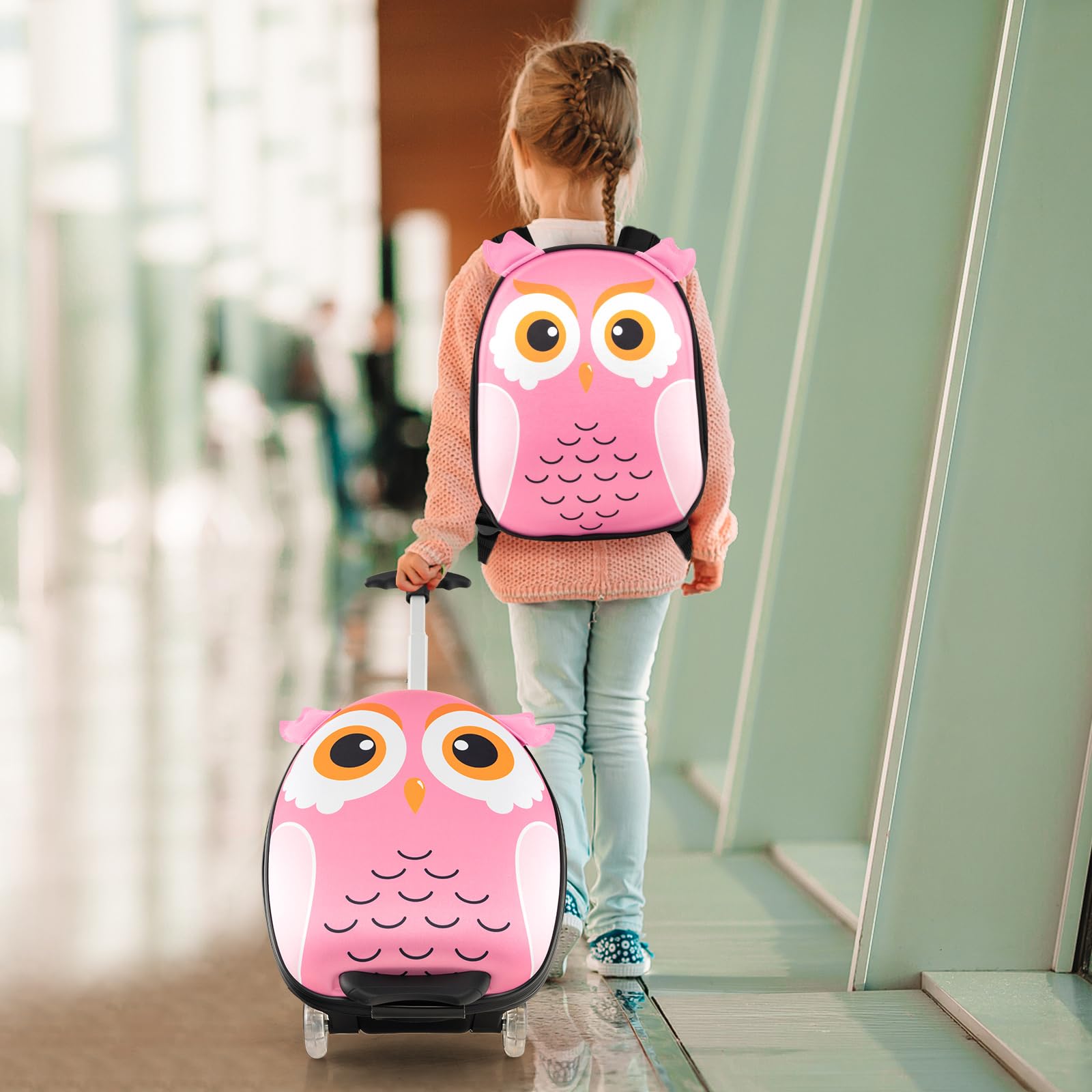 Goplus 2-Piece Kids Carry On Luggage Set - 16