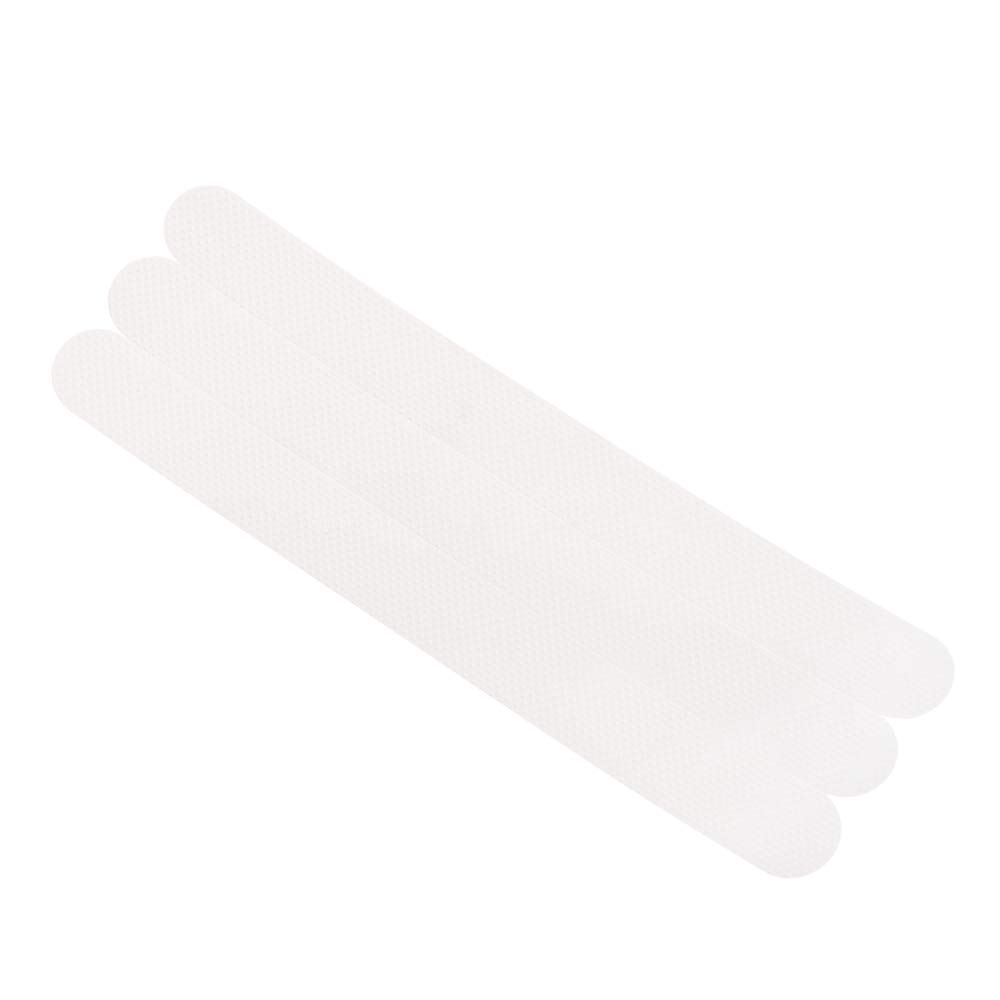 Non-Slip Shower Stickers - 12PCS Transparent Anti-Slip Strips for Bathtub, Shower Floor, Stairs & Kitchen (2x20cm) - Bathroom Safety Accessories for Elderly & Kids - Prevent Slips in Wet Areas