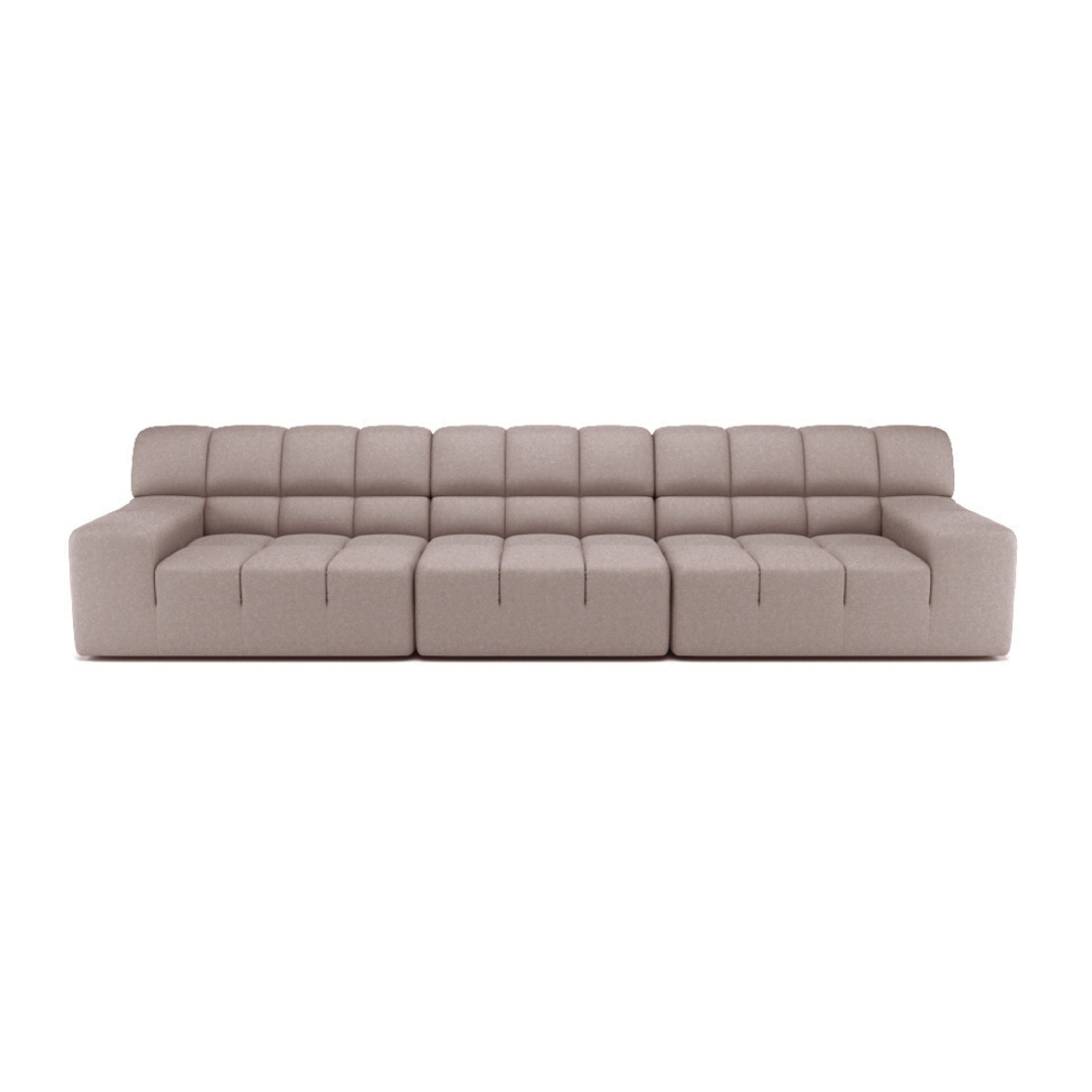 Roger 4-Piece Modular Sectional Sofa Set - Modern L-Shaped Couch with Reversible Chaise for Living Room, Lounge & Home Theater
