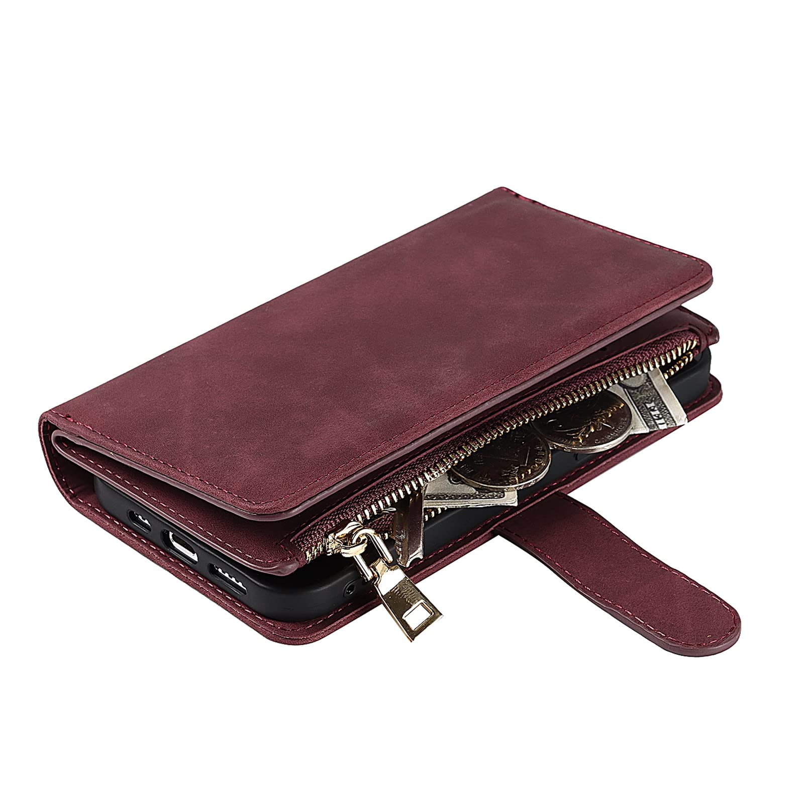 Jaorty Premium PU Leather iPhone 12 Pro Wallet Case (6.1