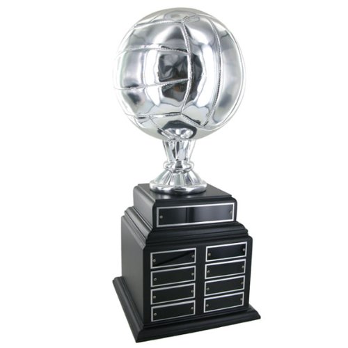 Perpetual Silver Volleyball Trophy - Elegant Award for Sports Achievements | Perfect for Tournaments, Team Awards & Recognition Ceremonies