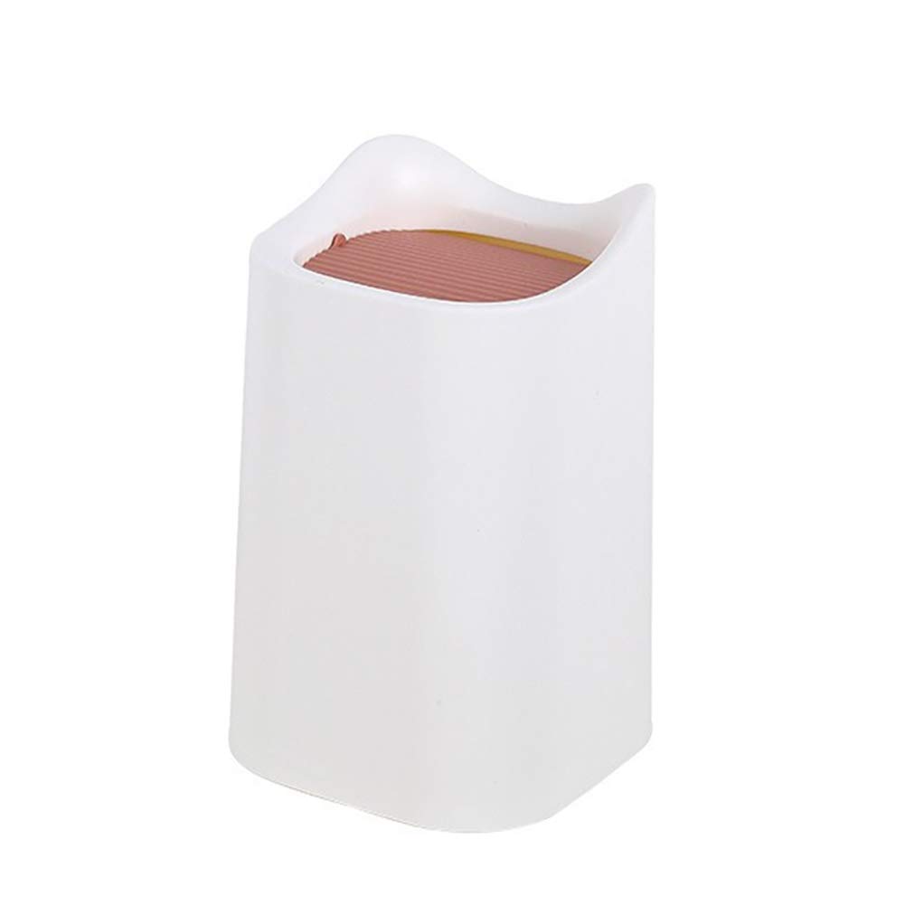 H·Aimee Mini Desktop Trash Can - Small Plastic Swing Lid Waste Bin for Kitchen Counter, Office Desk & Bathroom | Compact Removable Garbage Container for Food Scraps, Paper & Daily Debris | Perfect for Home, Office & Dorm Organization