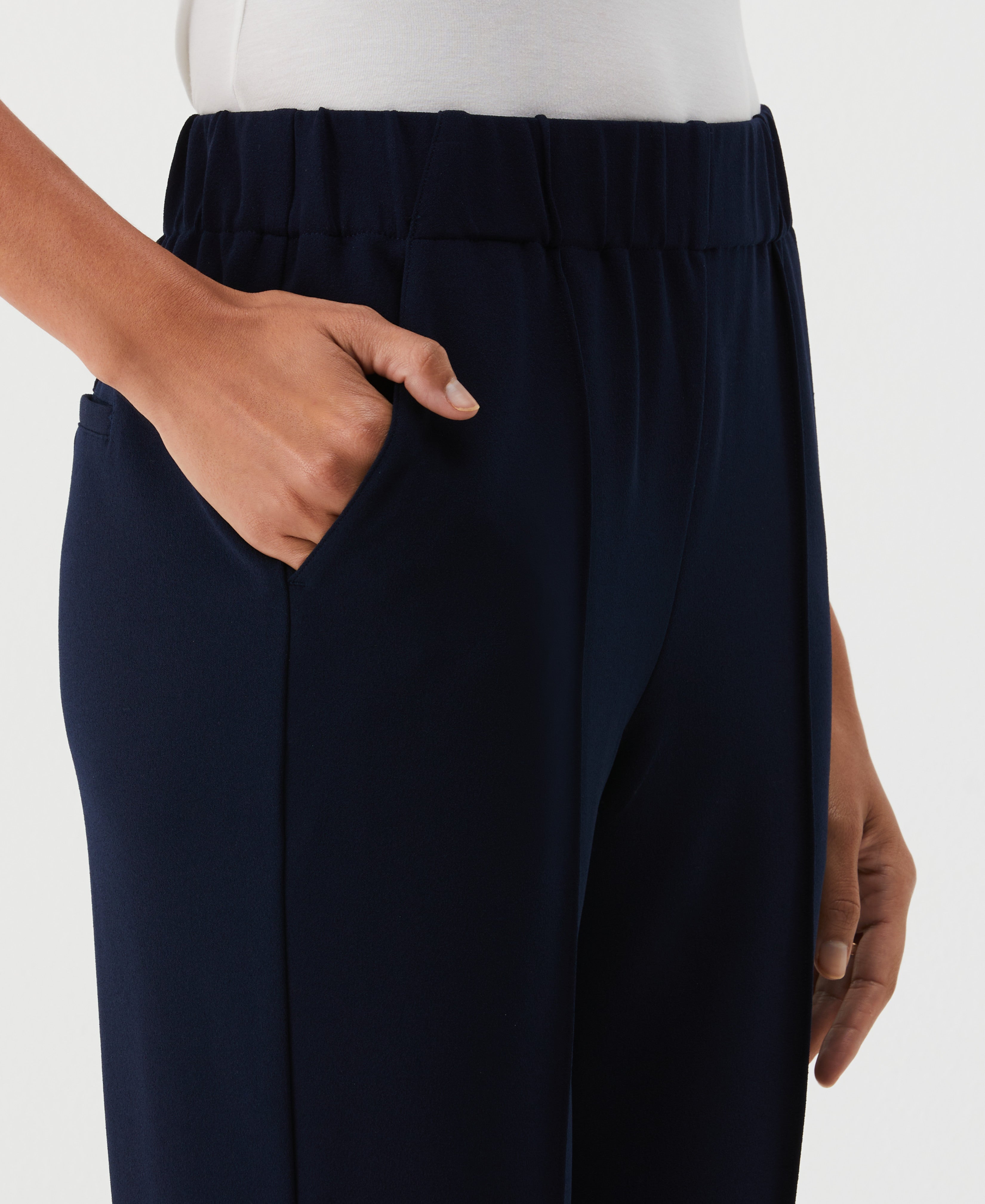 Easy Pull On Pant - Comfortable Stretch Waist Pants for Women & Men - Perfect for Yoga, Lounge & Travel
