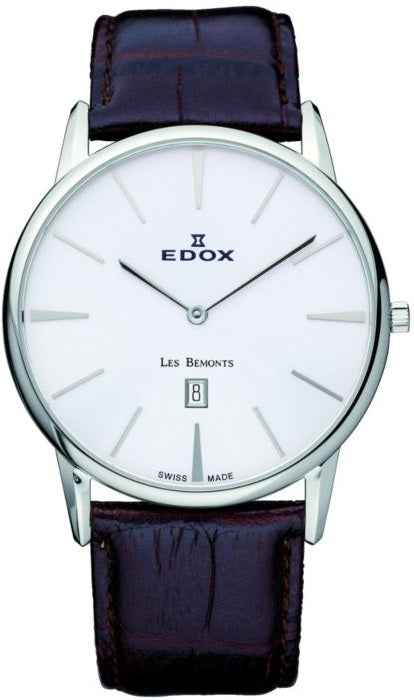 Edox Les Bemonts 26023 3 AIN Men's Luxury Swiss Automatic Watch - Elegant Dress Watch for Business, Formal Events & Special Occasions
