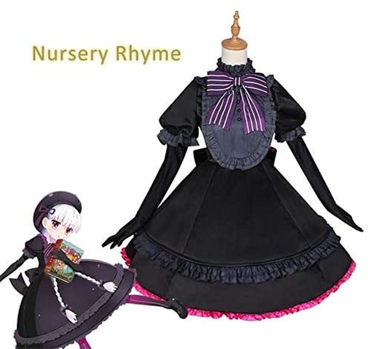 Fate Extra Caster Nursery Rhyme Cosplay Costume Full Set - Anime Game Outfit for Halloween, Conventions & Cosplay Events