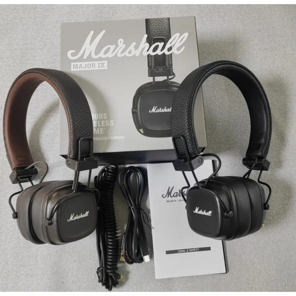 Marshall Major IV On-Ear Bluetooth Wireless Headphones with US Warranty - Premium Sound for Music Lovers, Travel & Commuting