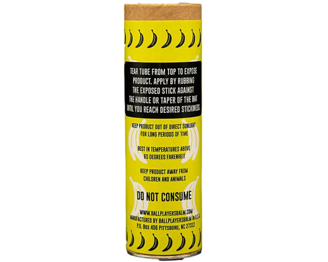Banana Scented Baseball Bat Grip Wax - Non-Slip Batting Glove Enhancer for Baseball & Softball Players | Perfect for Training, Games & Outdoor Sports