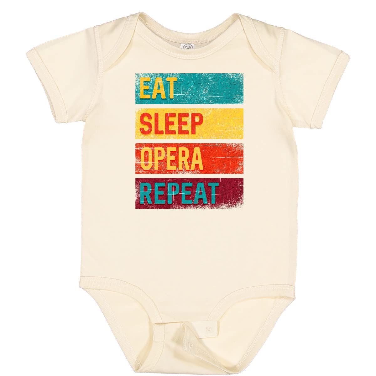 Inktastic Music Eat Sleep Opera Repeat Baby Bodysuit - Cute Opera Lover Outfit for Infants & Toddlers - Perfect for Concerts, Gifts & Music-Themed Photoshoots