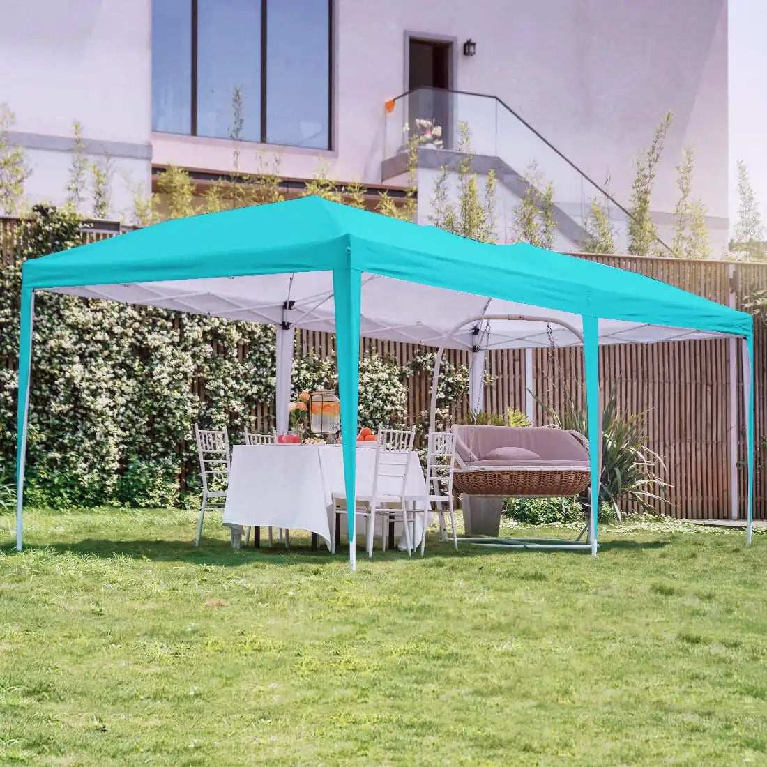 10'x20' EZ Pop Up Canopy Tent - Instant Shelter for Outdoor Events, Parties, Camping & Beach - Waterproof & UV Protection