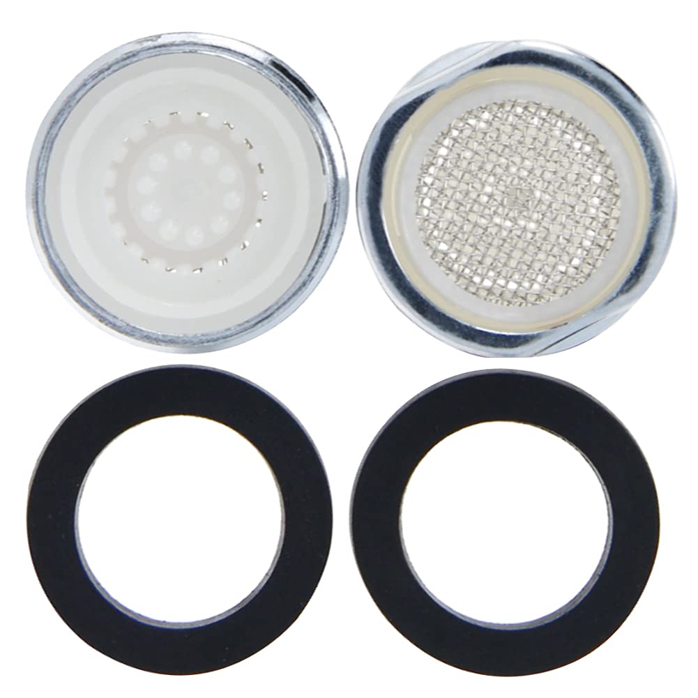Yinpecly 22mm Male Thread Sink Faucet Aerator - 7PCS Kitchen Faucet Sprayer Replacement Parts with Fine Tooth & Plating for Better Water Pressure - Perfect for Home, Restaurant, and RV Kitchen Sink Upgrades