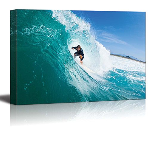 Surfer Riding