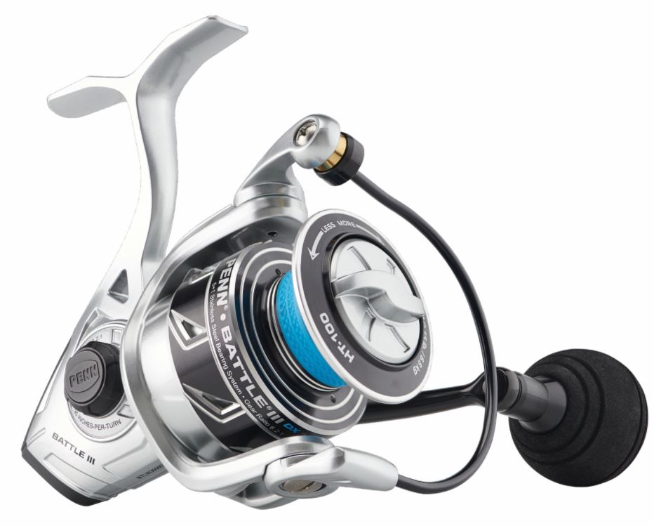 Battle III DX Spinning Reel 3000 - High Performance Fishing Reel with Smooth Drag System, Lightweight Graphite Body - Perfect for Freshwater & Saltwater Fishing, Bass, Trout, and Walleye Angling