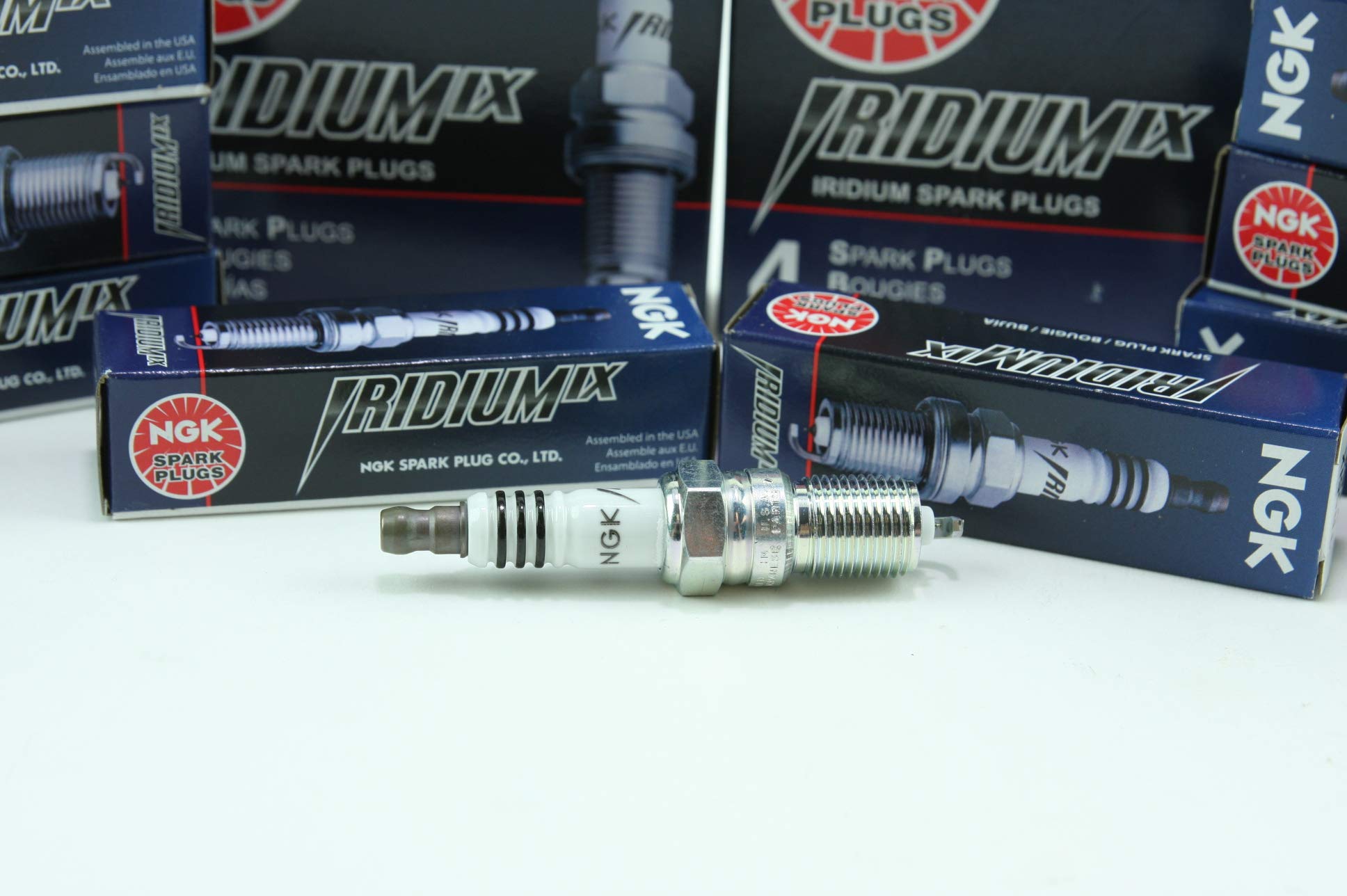 NGK Iridium IX Spark Plugs TR55IX #7164 - High Performance Spark Plugs for Cars, Trucks & Motorcycles - Perfect for Racing, Off-Road & Daily Driving