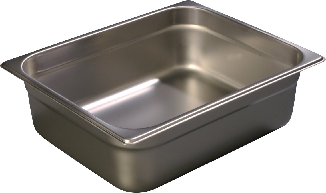 Carlisle 607124 DuraPan Steam Table Pans - Set of 6 Half-Size 4-Inch Stainless Steel NSF Certified for Commercial Kitchens & Buffet Serving