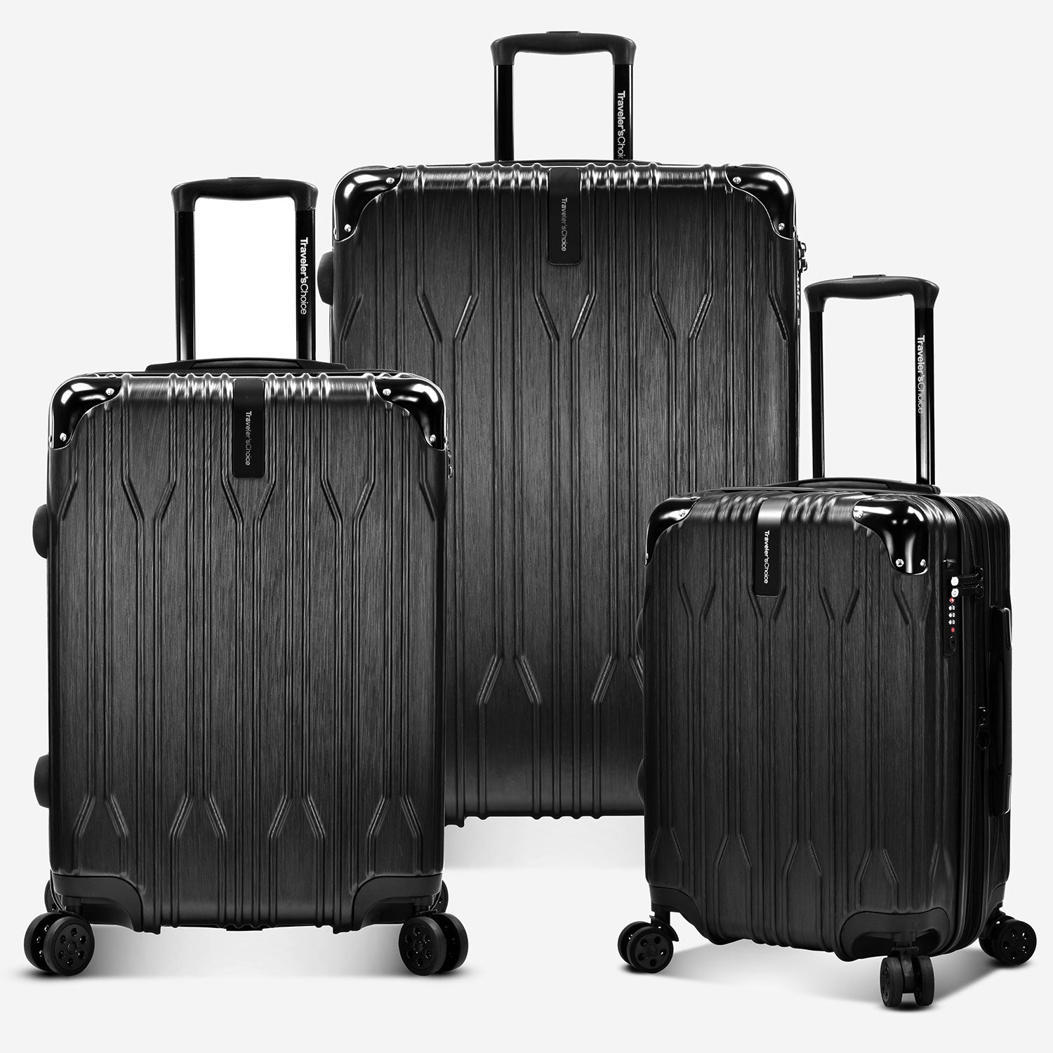 Bell Weather 3-Piece Luggage Set with Spinner Wheels - Lightweight Expandable Suitcase for Travel, Business Trips & Vacations | Carry-On & Check-In Luggage Collection
