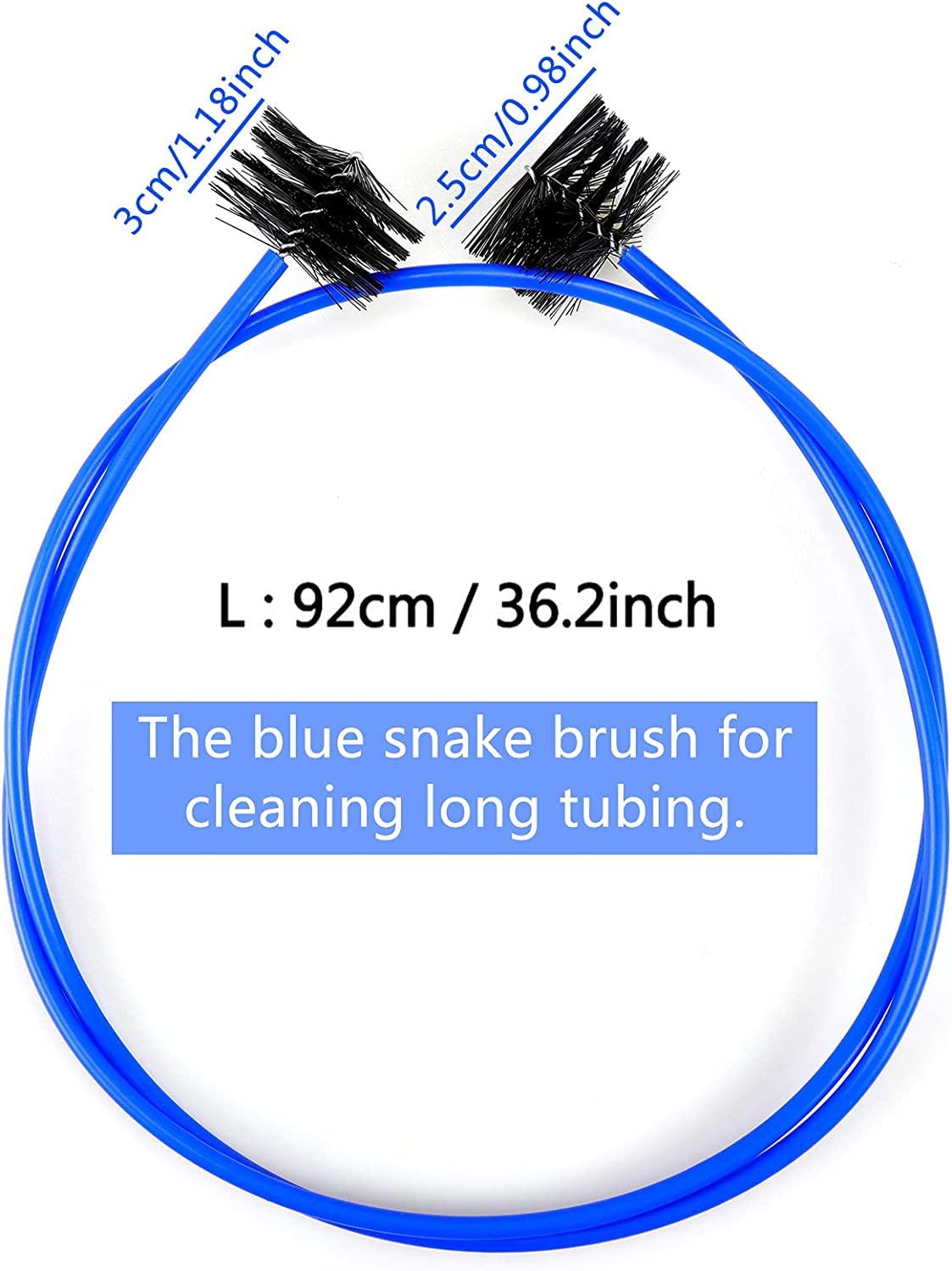 Hysagtek 4-Piece Trumpet Cleaning Kit - Snake Brush, Mouthpiece Brush, Valve Casing Brush & Flexible Brush with Cleaning Rod - Perfect for Trumpet Maintenance & Professional Musicians