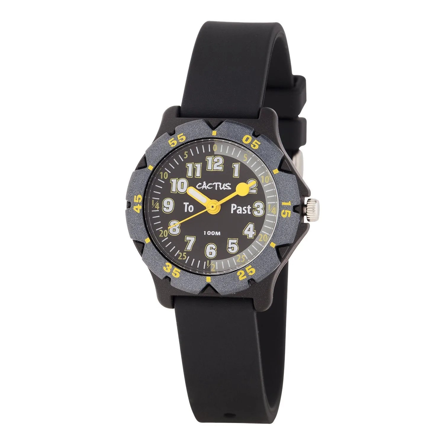 Cactus HERO Waterproof Digital Watch for Kids - Learn to Tell Time - Perfect for Swimming, Outdoor Play & School Activities
