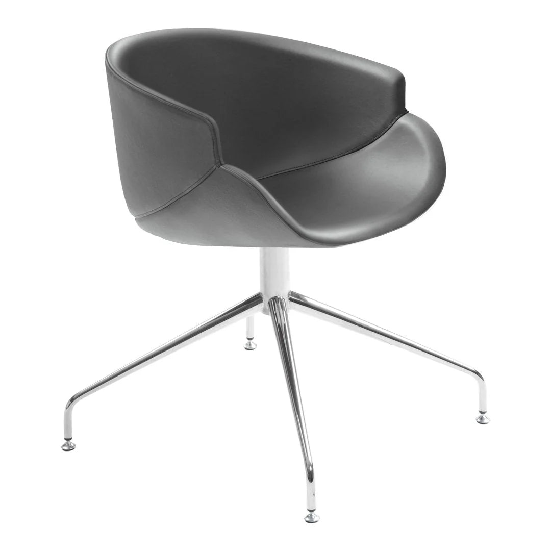 B Line Bix Dining Chair with Spoke Base - Modern Kitchen & Dining Room Furniture for Home & Restaurant Use