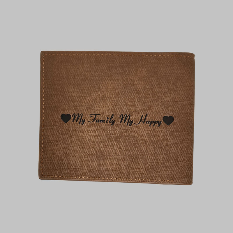 Personalized Men's Bifold Photo Wallet - Custom Engraved Leather Wallet for Dad, Husband - Perfect Christmas Gift for Him - Great for Travel, Business & Everyday Use