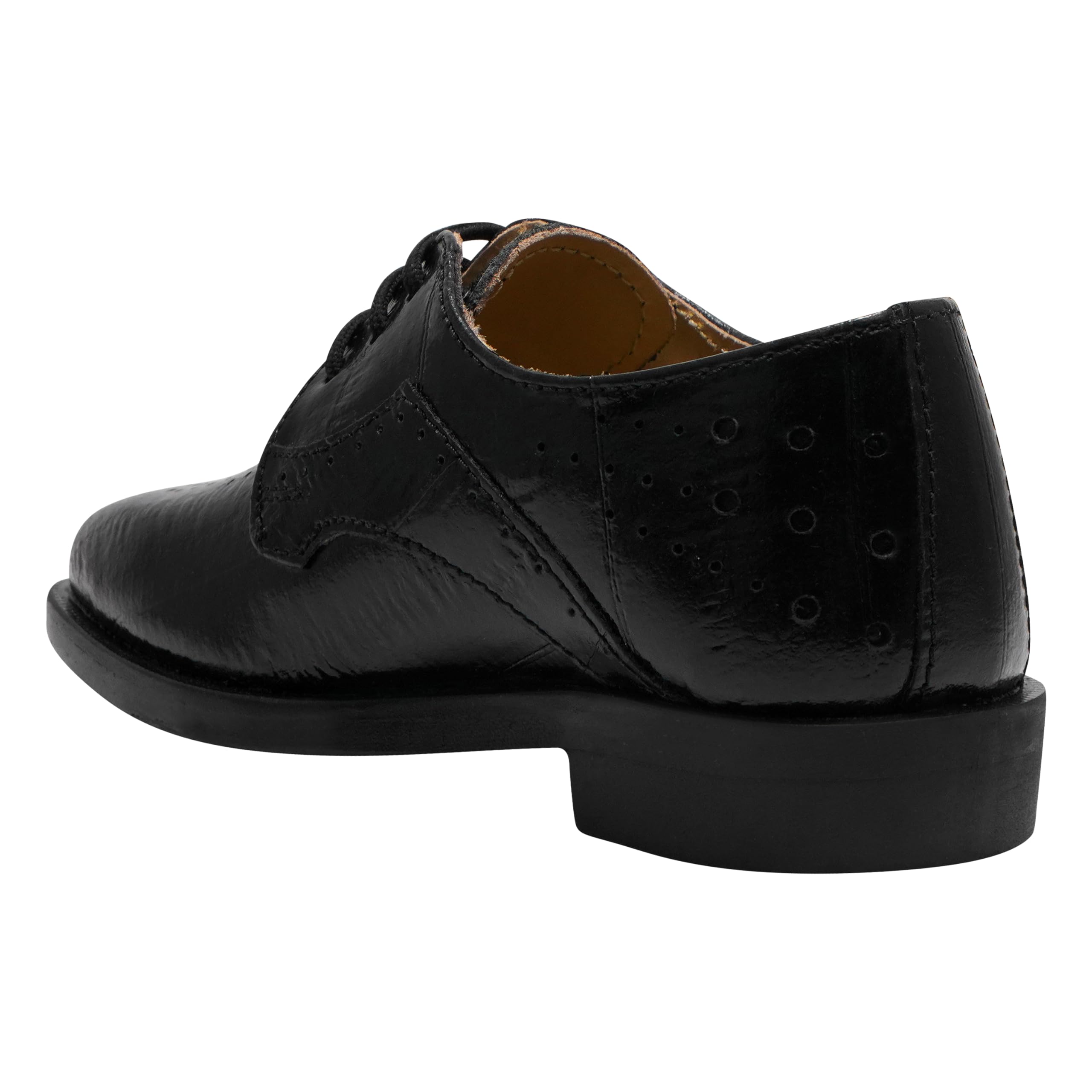LIBERTYZENO Genuine Leather Boys Oxford Dress Shoes with Animal Print - Comfortable Lace-Up Formal Shoes for Toddlers & Kids - Perfect for Easter Gifts, School Events & Special Occasions