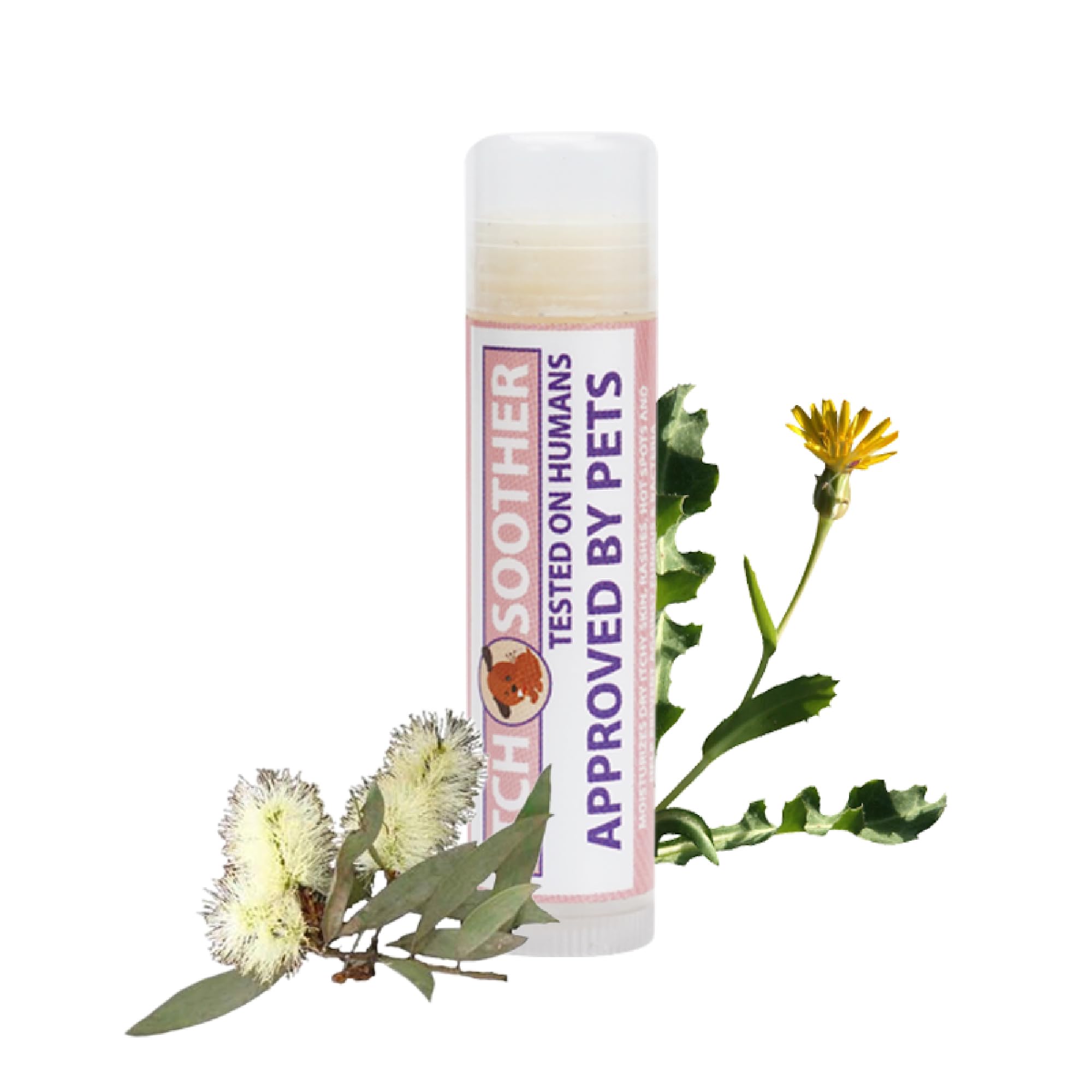 Organic Pawtitas Itch Soothing Dog Balm - Instant Relief for Itchy Skin, Hot Spots, Rashes & Dry Coat - Travel Size 0.15 oz with Almond & Goldenseal - Perfect for Dogs with Allergies, Outdoor Adventures & Post-Grooming Care