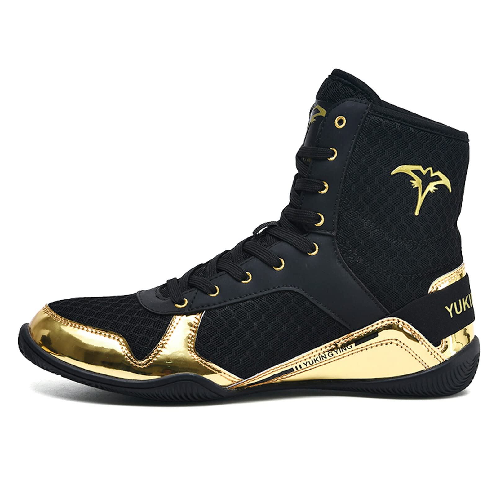Men's Boxing Shoes for Deep Squats - Wrestling Combat Training Shoes - Breathable & Lightweight Boxing Footwear for Men & Juniors - Perfect for MMA, Gym Workouts & Martial Arts Training