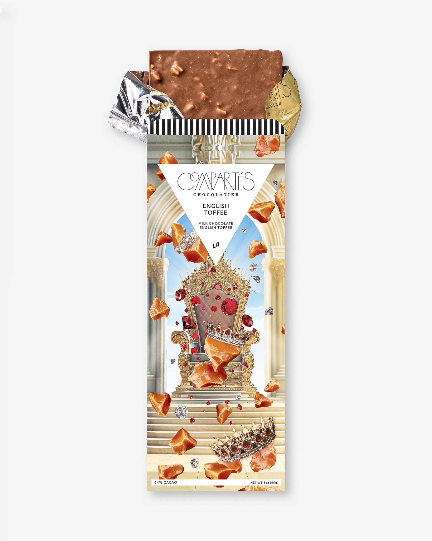 Premium Gourmet English Toffee Chocolate Bar - Rich Buttery Caramel & Milk Chocolate - Perfect for Gifts, Parties & Dessert Treats