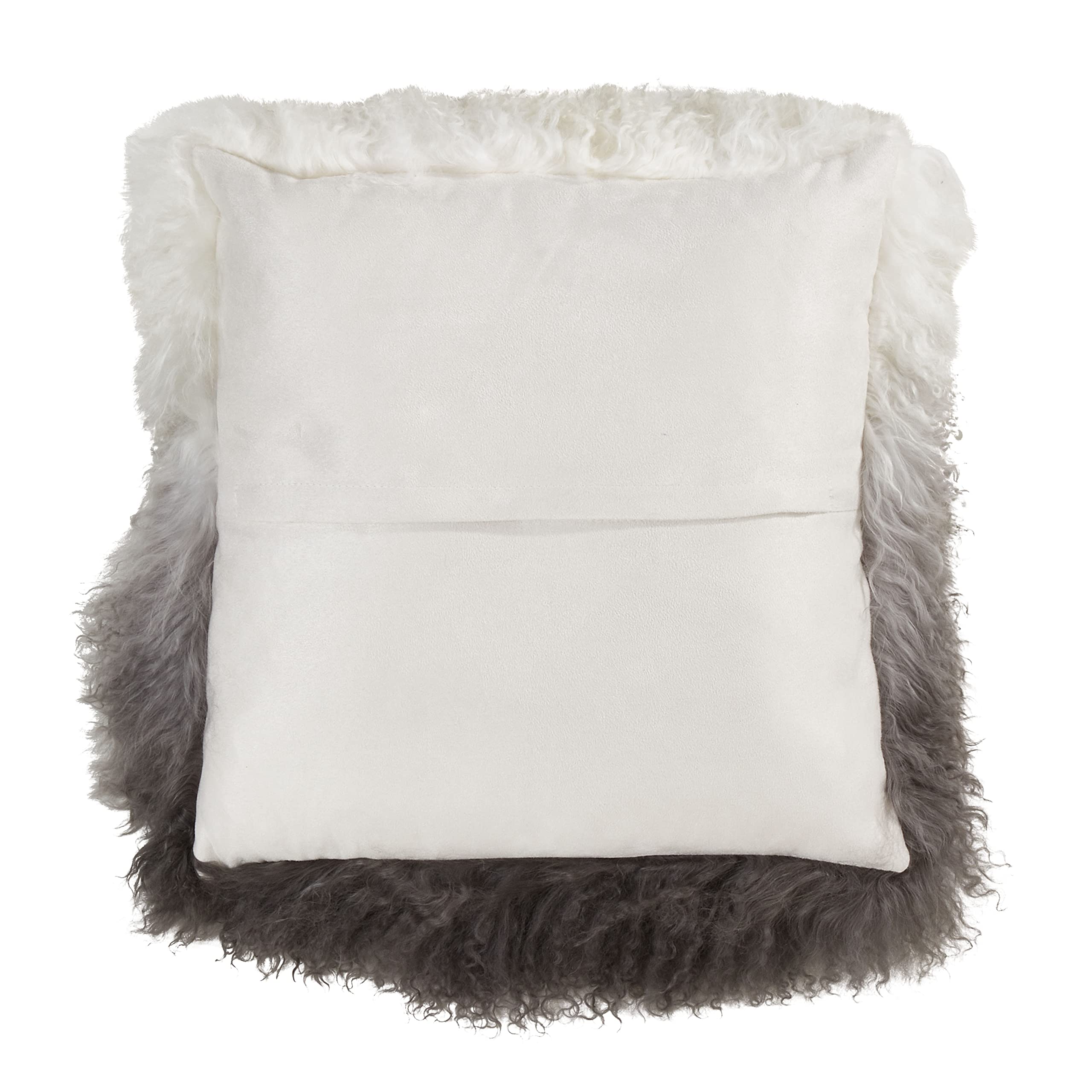 SARO LIFESTYLE Ombre Faux Fur Throw Pillow - Soft Decorative Cushion for Sofa, Bed & Home Decor - Perfect for Living Room, Bedroom & Cozy Spaces