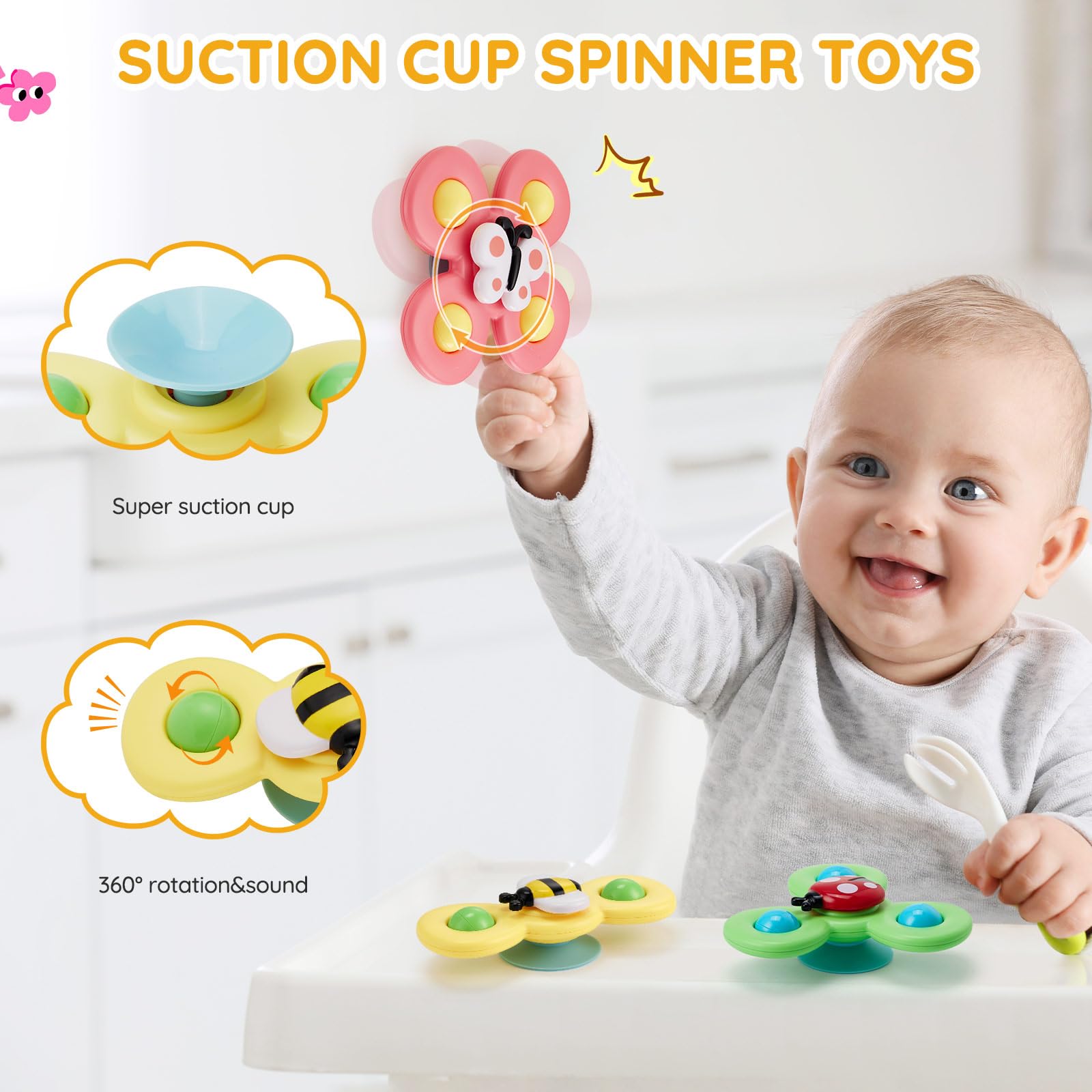 VoMii 18Pcs Montessori Baby Toys 6-18 Months - Teether, Stacking Blocks & Sensory Toys for Toddlers 1-3 Years | Early Learning & Playtime