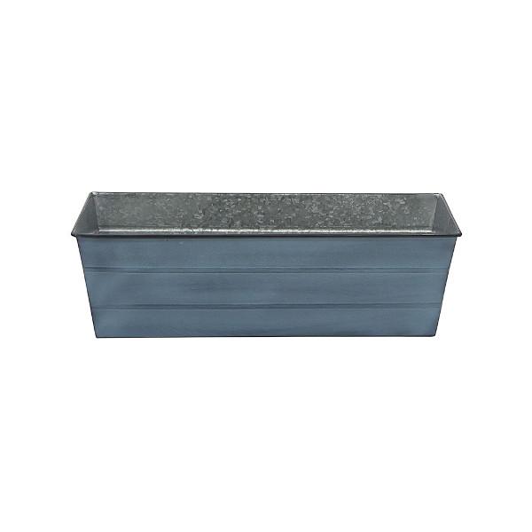 Galvanized Steel Flower Box Planter - Rustproof Outdoor Garden Container for Plants, Flowers & Herbs - Perfect for Patio, Balcony & Window Sill Decor