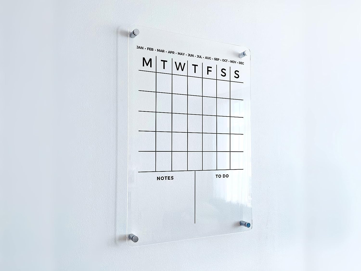 2025 Acrylic Wall Calendar - Personalized Vertical Monthly & Weekly Planner | Perfect Housewarming Gift for Home & Office Organization
