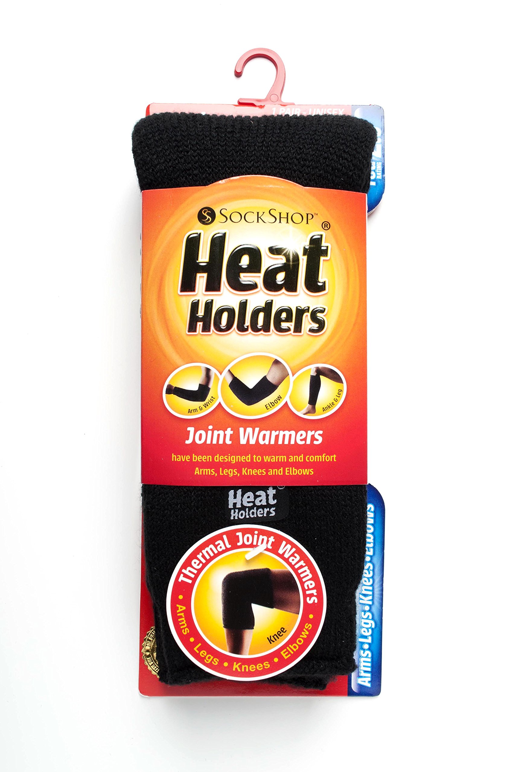 Heat Holders Thermal Unisex Leg & Arm Warmers - Black (1 Pair) - Perfect for Winter Sports, Running & Outdoor Activities