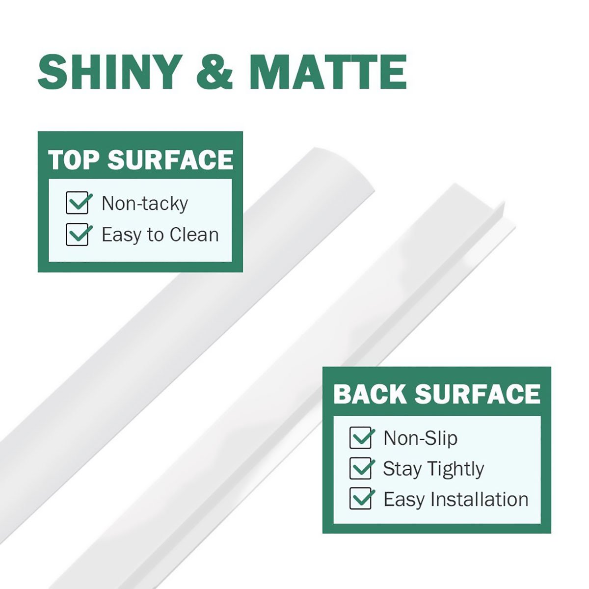 CHICTRY White Heat Resistant Silicone Stove Gap Cover - 4 Pack | Spill Guard for Kitchen Counter, Stovetop, Oven, Washer & Dryer | Perfect for Preventing Food Debris & Liquid Spills in Modern Kitchens