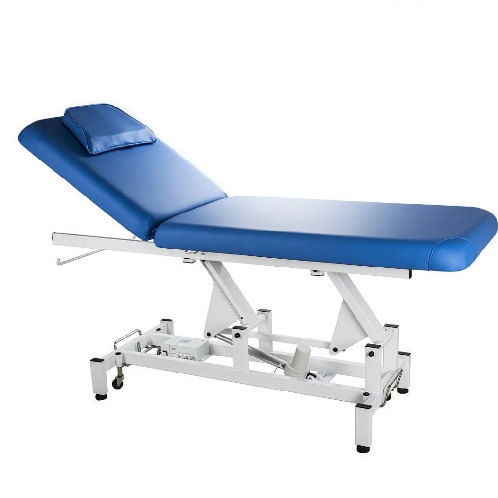 Silverfox® 2 Motor Electric Massage Table - Adjustable Height Power Lift Physical Therapy Bed for Back Pain Relief, RMT & Chiropractic Treatment (Model 2212A) - Perfect for Clinics, Spas & Home Use