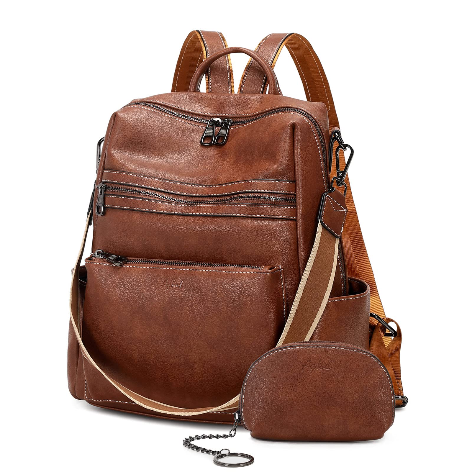Stylish Faux Leather Backpack Purse for Women - Designer Shoulder Bag for Work, Travel & Everyday Use | Durable & Fashionable Handbag for Commuting, Shopping & Outdoor Activities