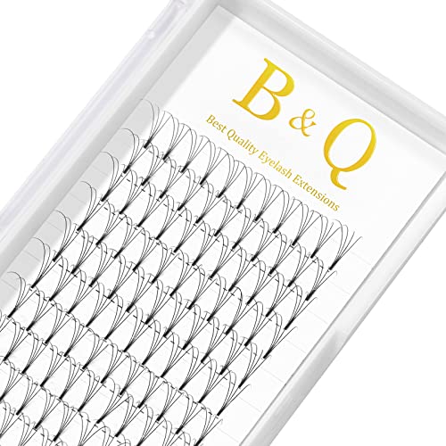 4D Volume Eyelash Extensions - 0.07mm Short Stem Premade Fans in C/D Curl (9-18mm) for Natural & Glamorous Look - Perfect for Weddings, Parties & Daily Wear