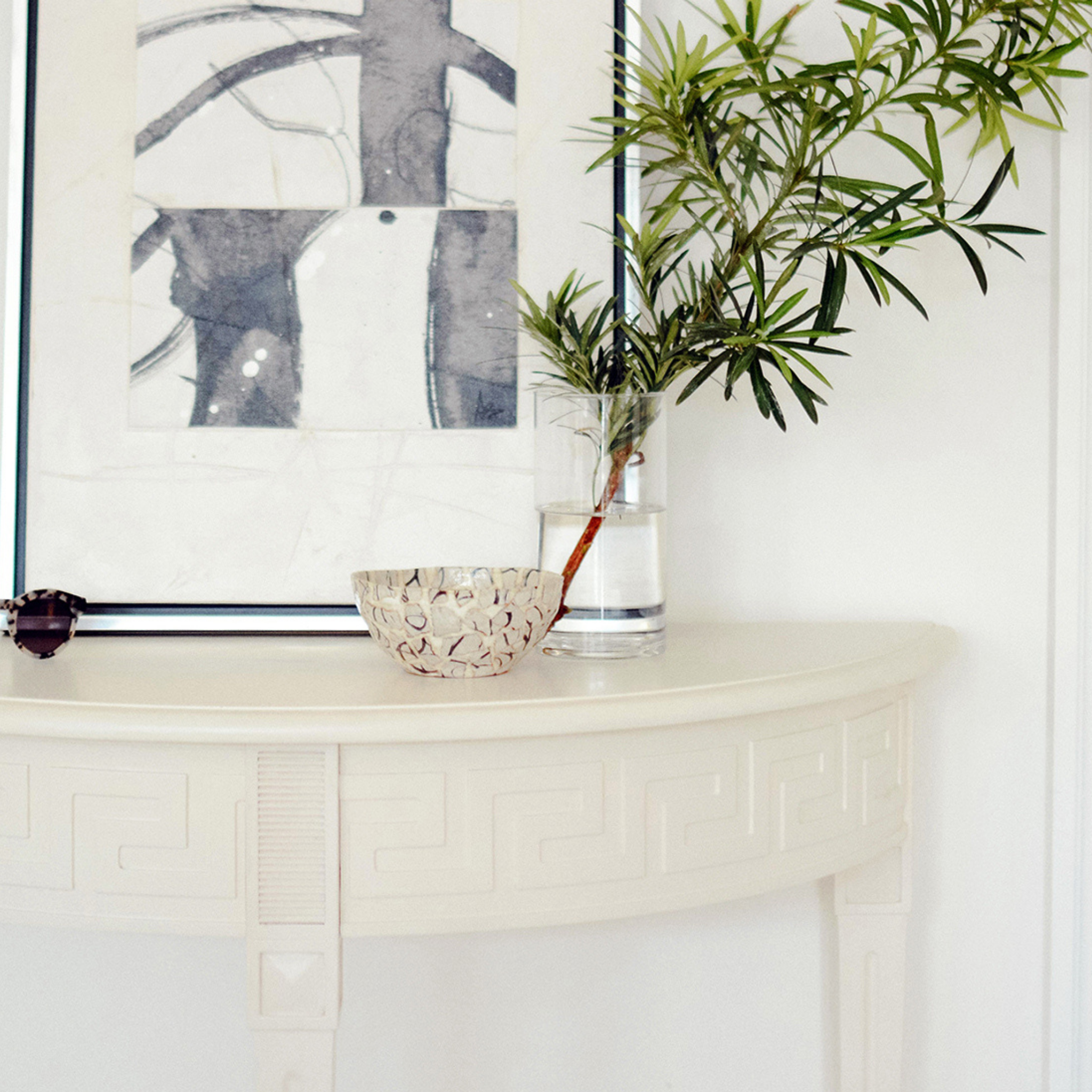 Elegant Athena Demilune Table - Half Moon Console Table with Wooden Finish for Entryway, Living Room & Hallway Decor - Perfect for Small Spaces & Home Organization