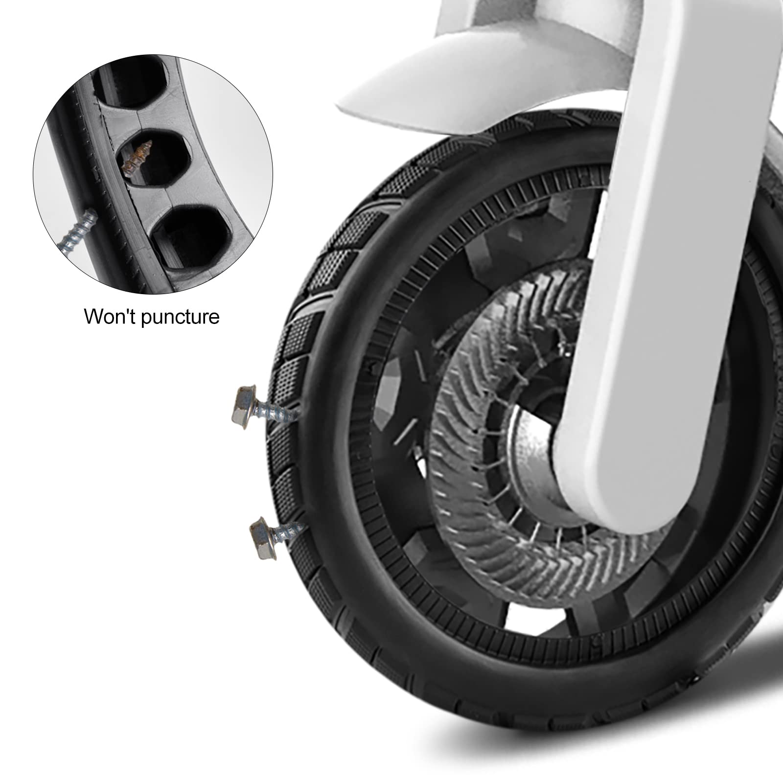 ATFArt 8.5 Inch Solid Honeycomb Scooter Tires - Replacement Tires for Xiaomi M365 Pro - Durable & Colorful Non-Pneumatic Tires for Urban Commuting & Last-Mile Transportation
