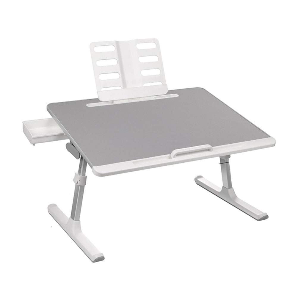 Premium Adjustable Overbed Table with Wheels - Portable Laptop Bed Tray for Work, Study & Gaming - Ergonomic Notebook Table for Hospital, Home & Dorm Use (Luxury Color) - Perfect for Remote Work, Bedside Dining & Entertainment