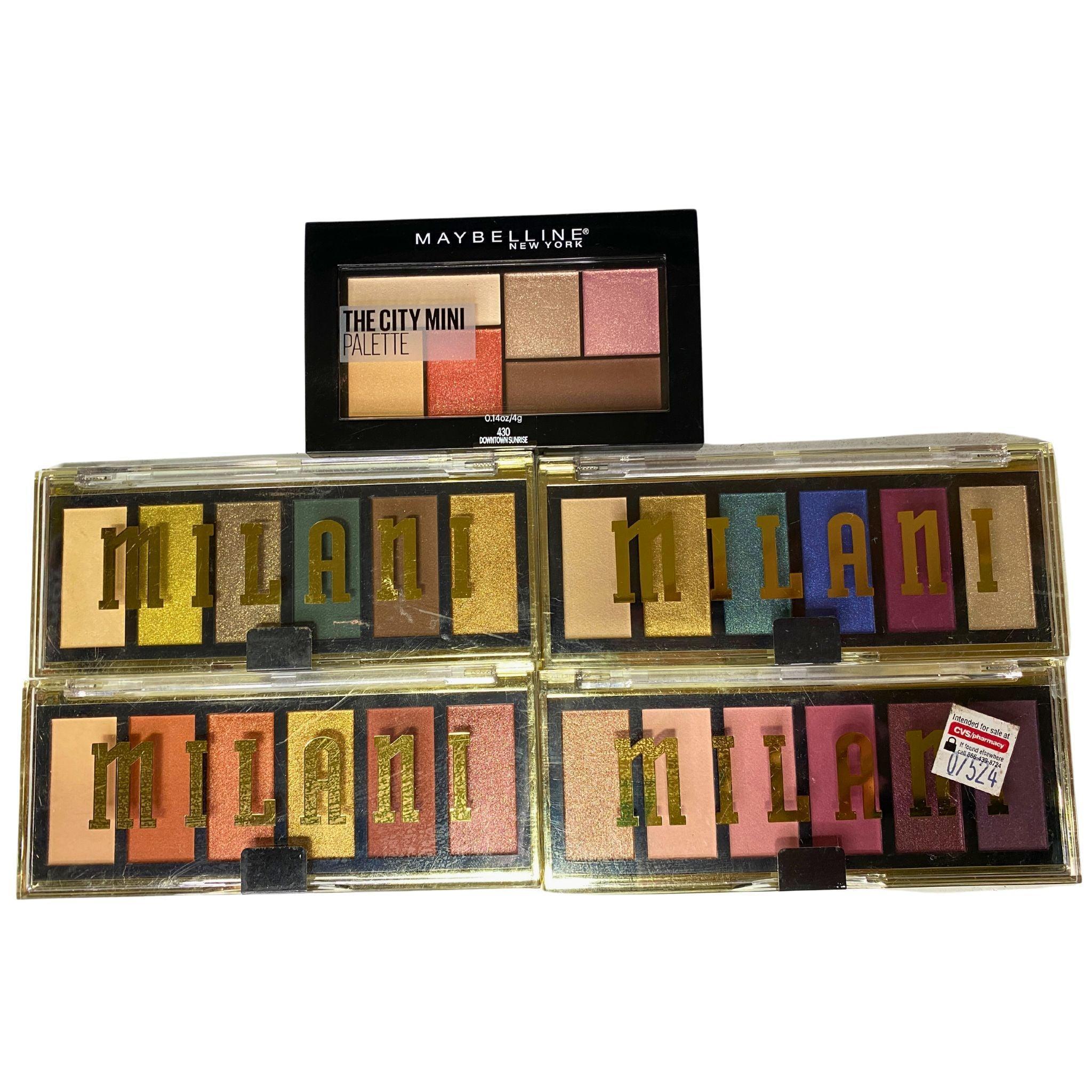 Milani Most Wanted & Maybelline The City Mini Eyeshadow Palettes - 65 Piece Eyeshadow Palette Set for Professional Makeup & Everyday Wear - Perfect for Bridal, Party & Special Occasion Makeup Looks