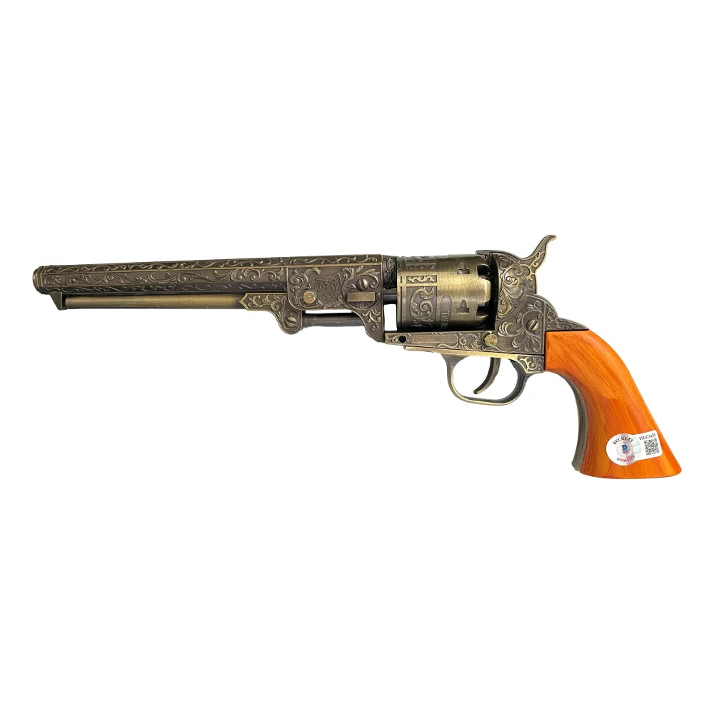 Emilio Estevez Autographed Young Guns Billy the Kid Prop Gun - BAS COA Certified Signed Memorabilia - Perfect for Movie Collectors, Western Decor & Fan Displays